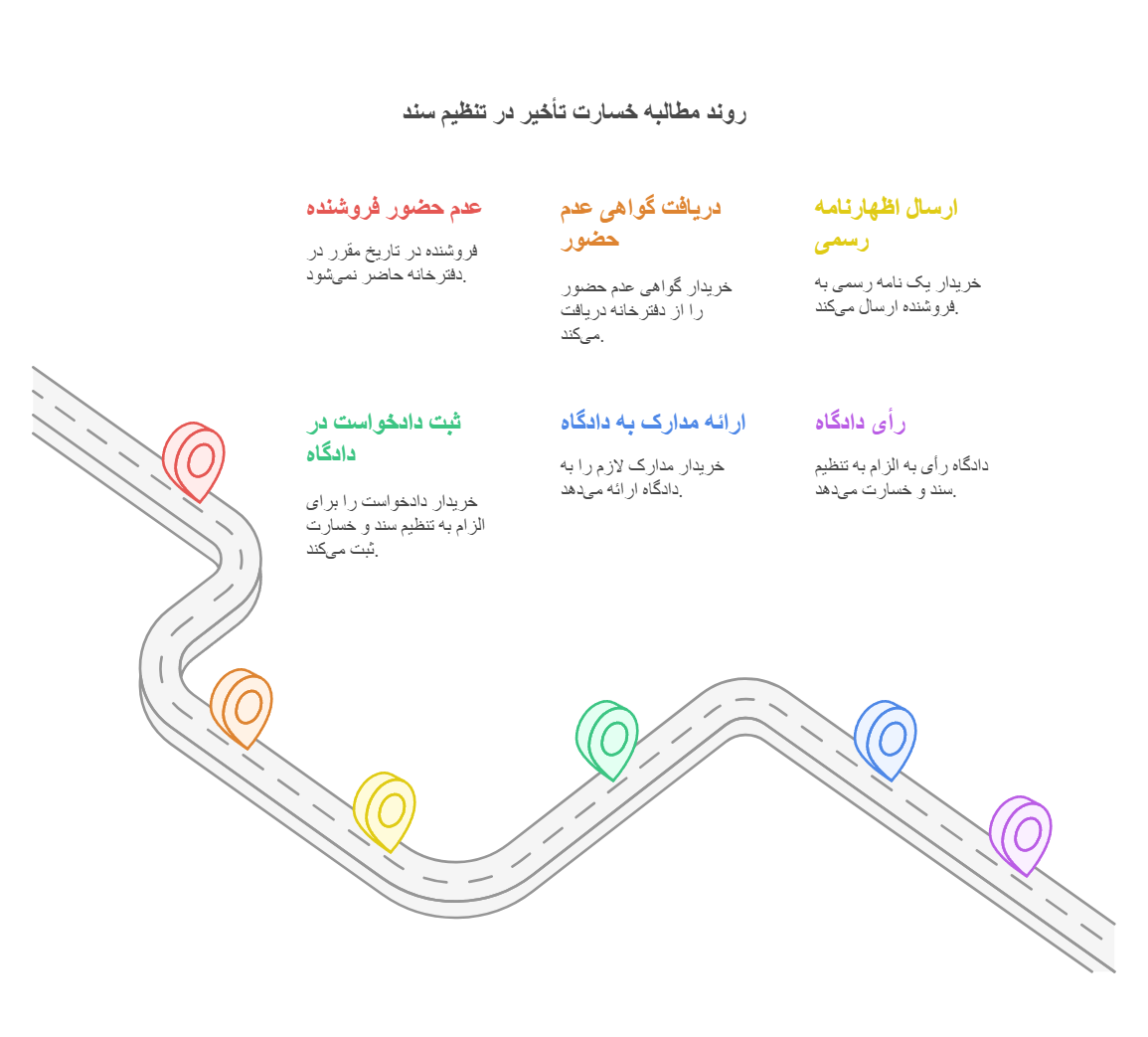آیا می‌توان خسارت تأخیر در تنظیم سند را مطالبه کرد؟
