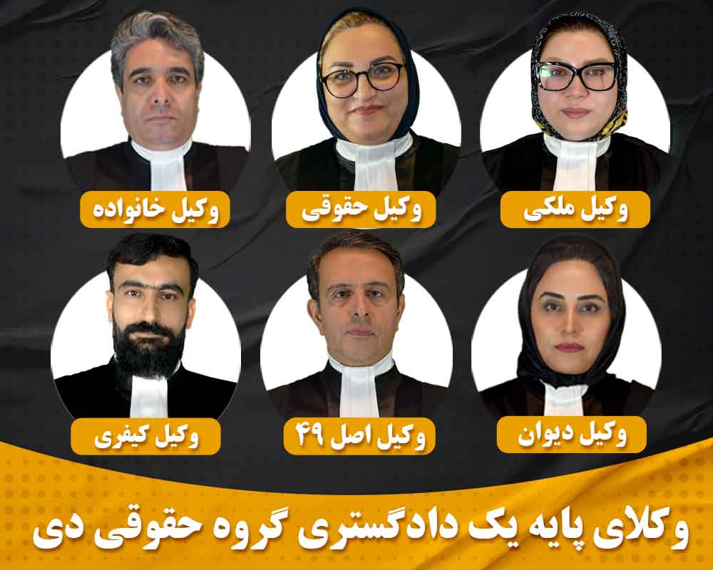 وکیل های موسسه حقوقی دی